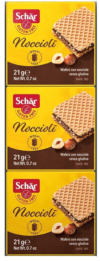 Noccioli glutenfreie Nusswaffeln 63 g SCHÄR