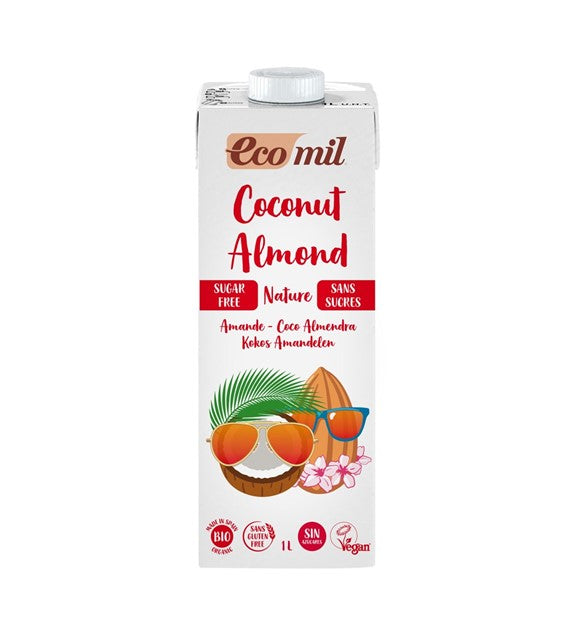 Coconut drink with almonds without sugar BIO 1000 ml ECOMIL