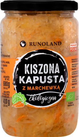 Sauerkraut with carrots ORGANIC 680g RUNOLAND