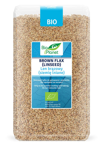 Brown flax (linseed) BIO 1 kg - BIO PLANET