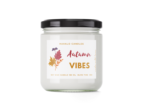 AUTUMN VIBES Sojakerze 180 ml handgefertigte MahaloCandles