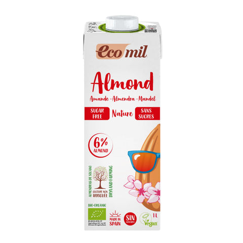 Boisson Amande sans sucre BIO 1000ml ECOMIL