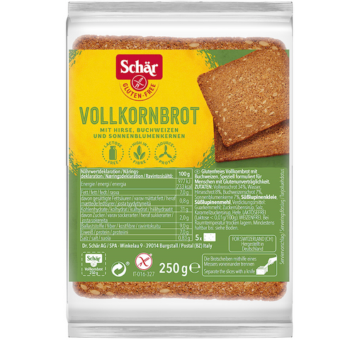 Wholemeal bread solena wholemeal bread 250g gluten-free SCHÄR