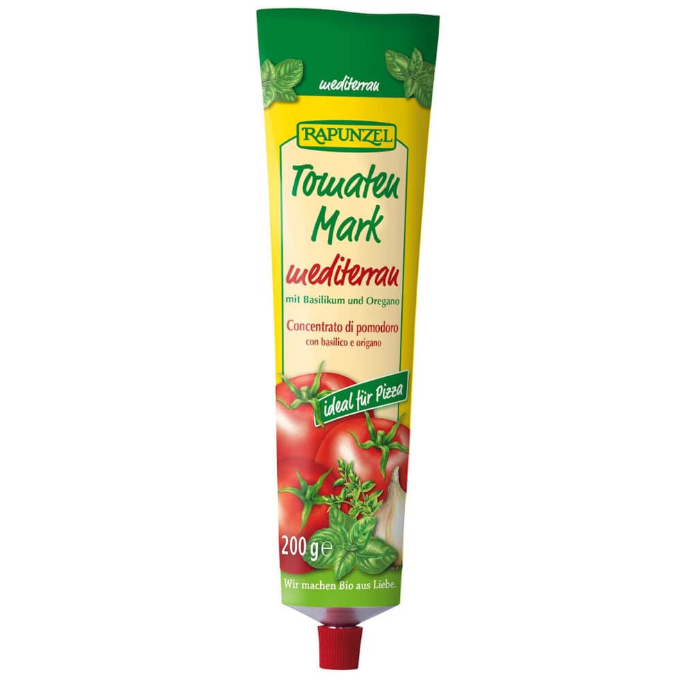 Tomatenmark mit Basilikum und Oregano (Tube) BIO 200 g - RAPUNZEL