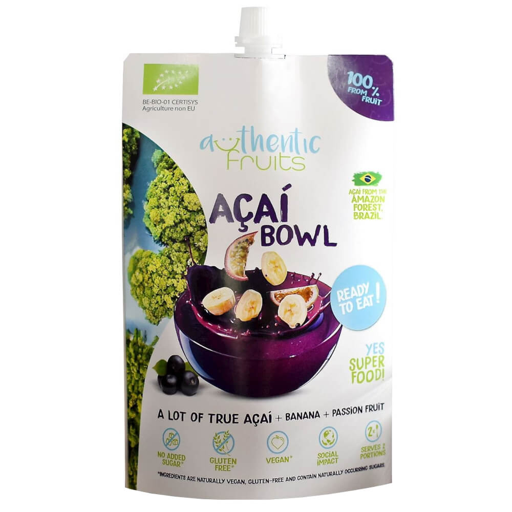 Acai - Banane - Passionsfrucht glutenfrei BIO 250 g - AUTHENTISCHE FRÜCHTE