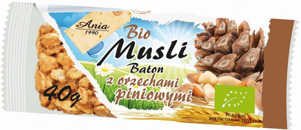 Müsliriegel mit Pinienkernen BIO 40 g - BIO ANIA