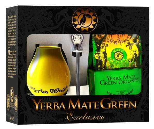 Yerba Mate BIO Set 400 g Matero Bombilla - BIO MATE GRÜN