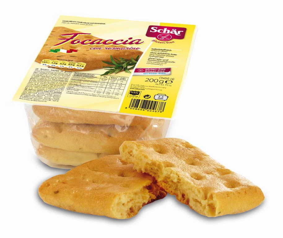 Glutenfreie Focaccia mit Rosmarin 200 g SCHÄR