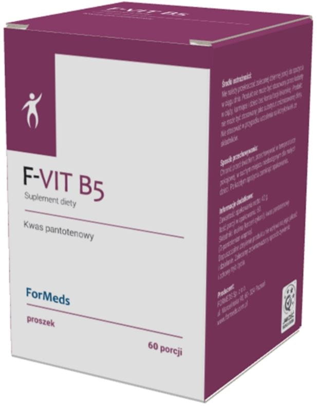 F - Vitamin B5 Pantothensäure 200 mg 60 Portionen 42 g FORMEDS