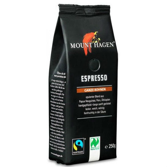 Espressobohnen fair gehandelt BIO 250 g - MOUNT HAGEN