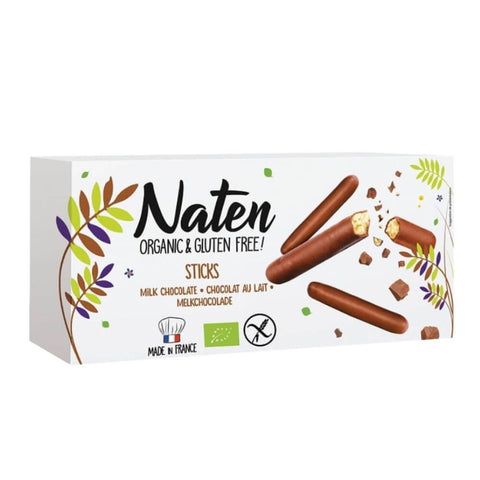 Kekse in schokolierten glutenfreien Sticks BIO 130 g - NATEN