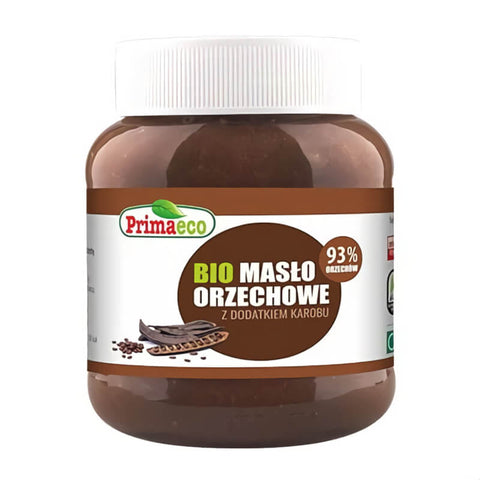 Erdnusscreme mit Johannisbrot BIO 340 g - PRIMAECO