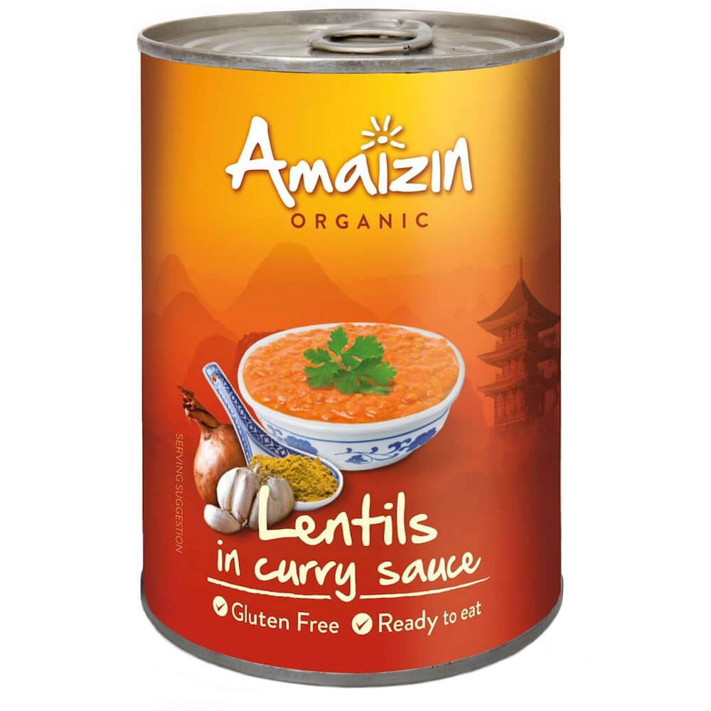 Linsen in Currysauce (Dose) BIO 420 g - AMAIZIN