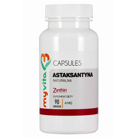 Natürliches Astaxanthin Haematococcus pluvialis 4mg 90 Kapseln MYVITA