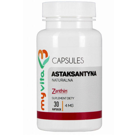 Natürliches Astaxanthin Haematococcus pluvialis 4mg 30 MYVITA Kapseln