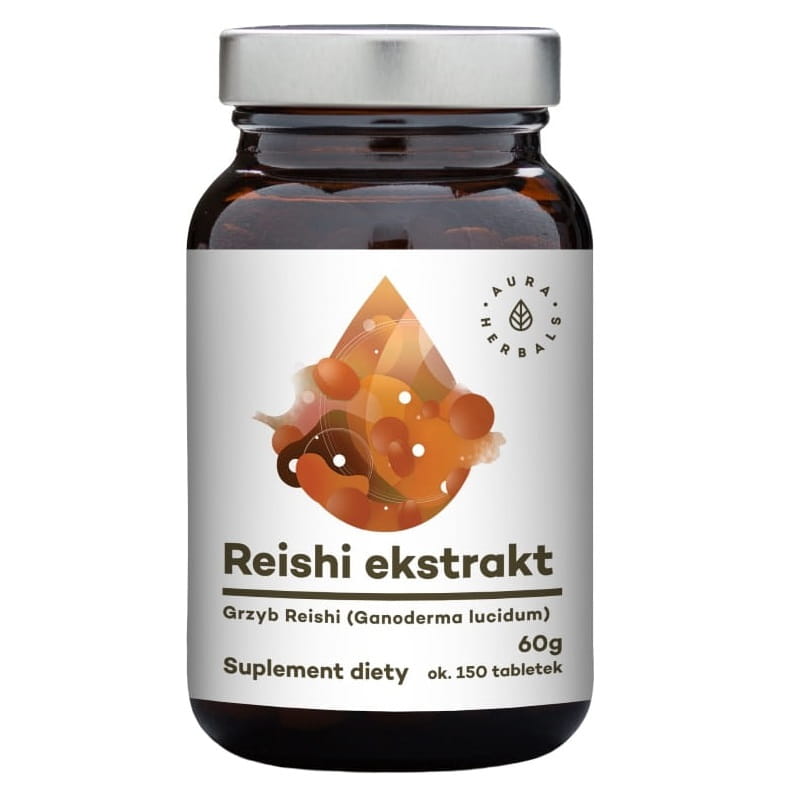 Reishi-Pilz-Extrakt Reishi-Sporen 150 Tabletten AURA HERBALS