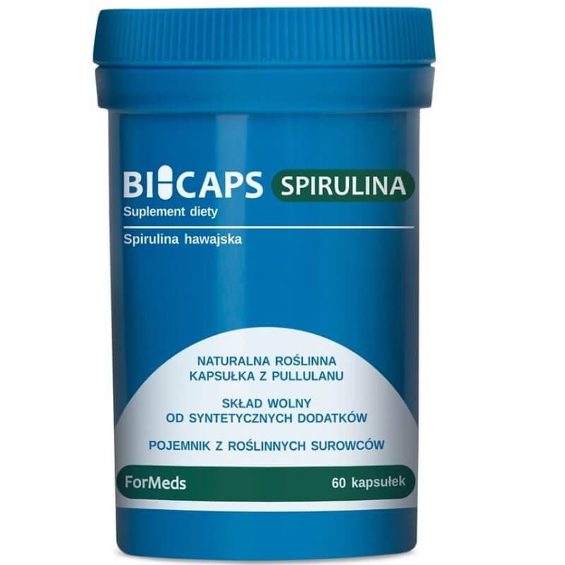 Bicaps Hawaiianische Spirulina 530 mg 60 Portionen 60 Kapseln FORMEDS