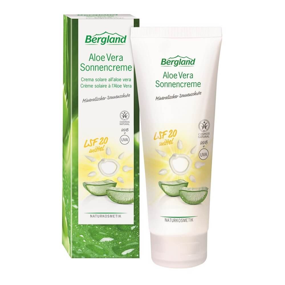 Sonnenschutzcreme mit Aloe Vera (LSF 20) 100 ml - BERGLAND