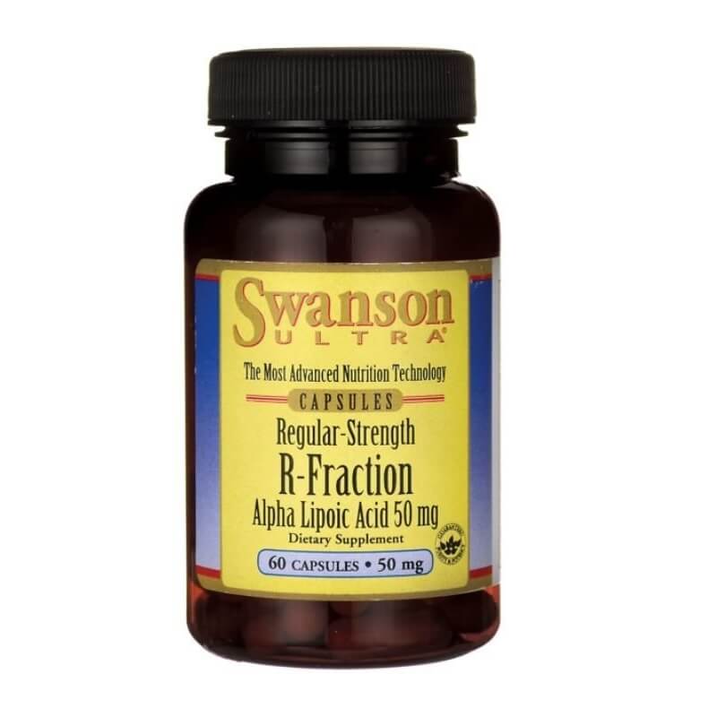 R - Alpha-Liponsäure R - ALA normal - Stärke R - Fraktion Alpha-Liponsäure 50 mg 60 Kapseln SWANSON