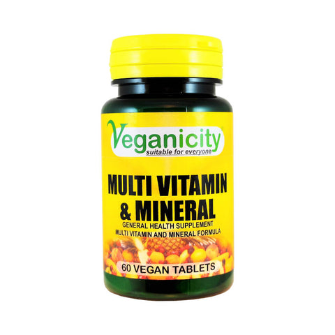 Multivitamin + Mineralien 60 VEGANICITY-Tabletten