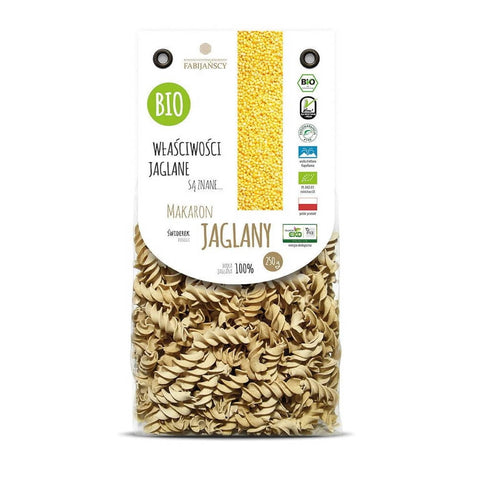 Nudeln (Hirse), Fusilli BIO 250 g - FABIJAŃSCY