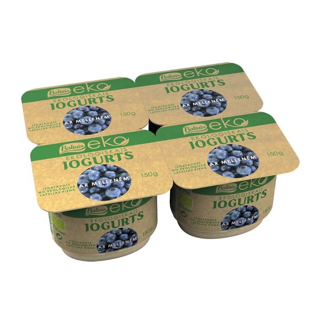 Heidelbeerjoghurt BIO 4 x 150 g - BALTAIS ECO