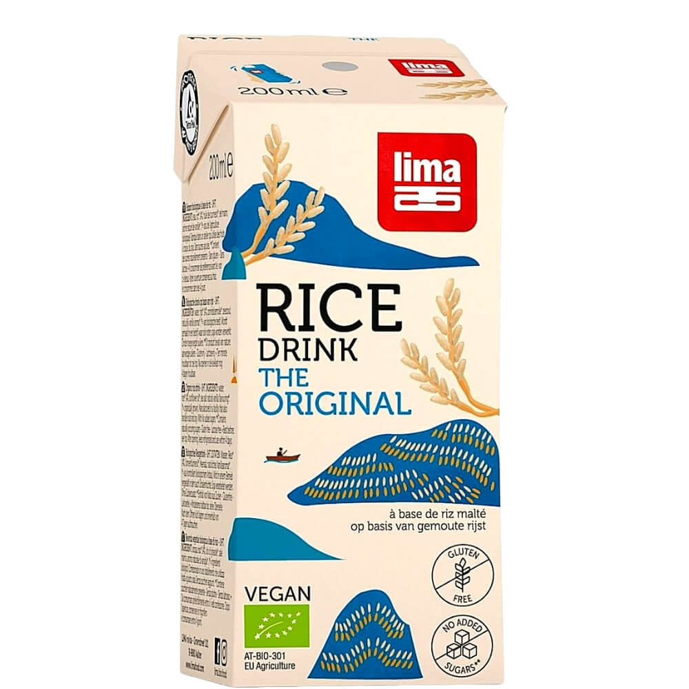 Reisgetränk ohne Zuckerzusatz glutenfrei BIO 200 ml - LIMA