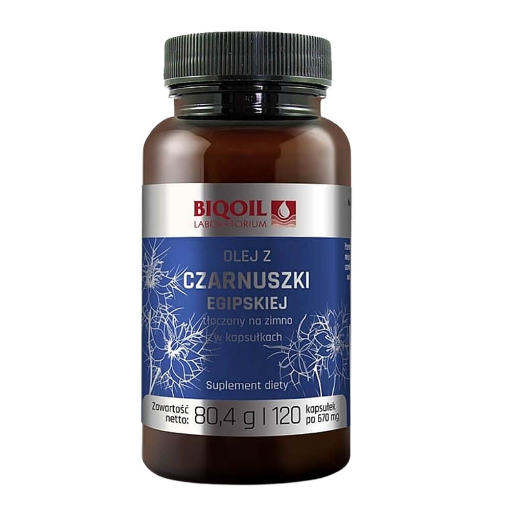 Ägyptisches Schwarzkümmelöl, kaltgepresst 120 Kapseln (670 mg) - BIOOIL