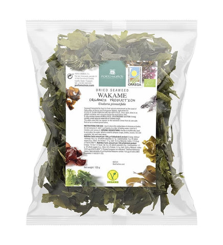 Getrocknete Meeresalgen - Wakame BIO 100 g (Folienbeutel) - PORTO MUINOS