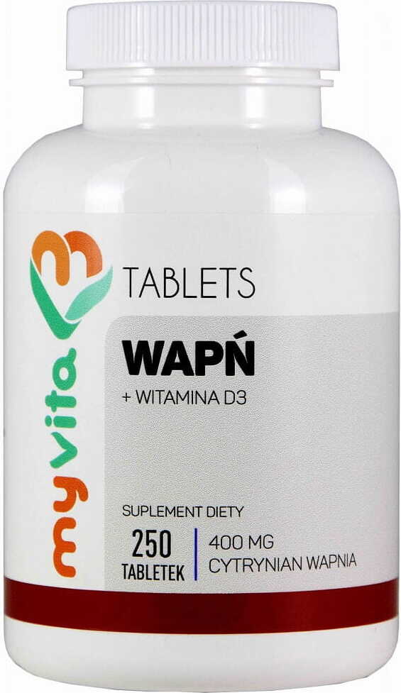 Calcium + Vitamin D3 Calciumcitrat 400mg Vitamin D - 3 5mcg 250 Tabletten MYVITA