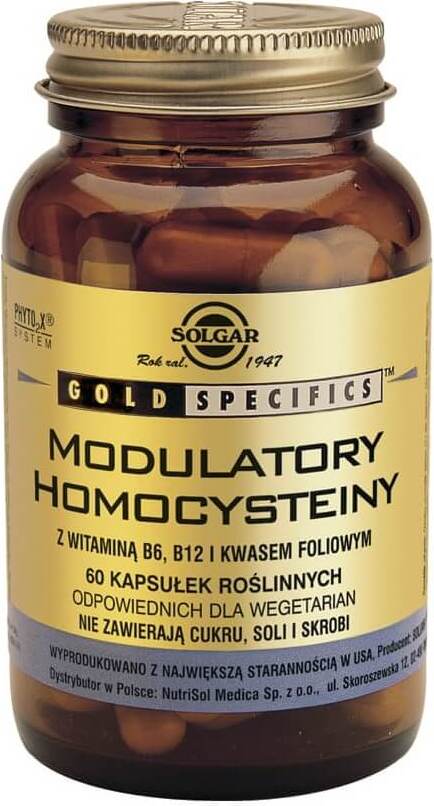 Homocystein-Modulatoren mit Vitamin B6 B12 und Folsäure 60 Kapseln SOLGAR