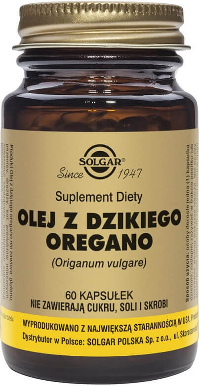 Wildes Oregano-Öl 175 mg Carvacrol 70 % 60 Kapseln SOLGAR