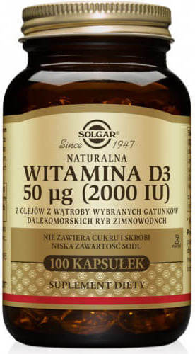 Vitamin D3 50 µg 2000 IE 100 Kapseln SOLGAR