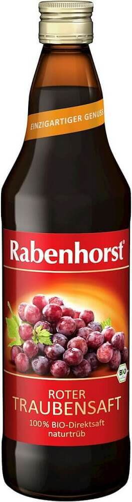 Roter Traubensaft 100% BIO 750 ml - RABENHORST