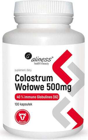 Rinderkolostrum 500mg 40% Immunoglybuline und g 100 ALINESS Kapseln