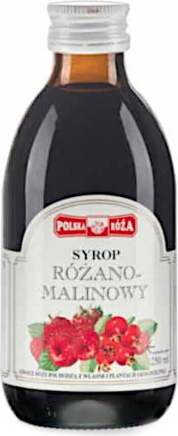 Rosen- und Himbeersirup 250 ml POLSKA ROSA