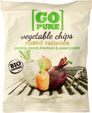 Gemüsechips glutenfreie Mischung BIO 40 g GO PURE