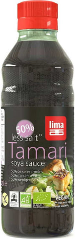 Tamari Sojasauce 50% weniger Salz glutenfrei BIO 250 ml - LIMA