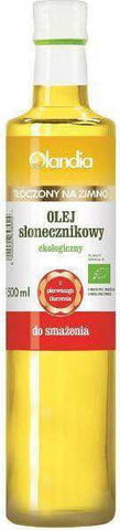 Kaltgepresstes Sonnenblumenöl zum Braten BIO 500 ml - OLANDIA