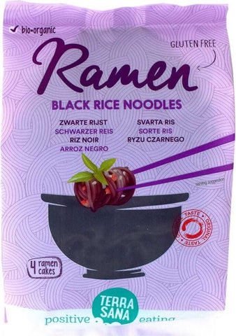 Ramen-Nudeln aus schwarzem Reis glutenfrei BIO 280 g - TERRASANA