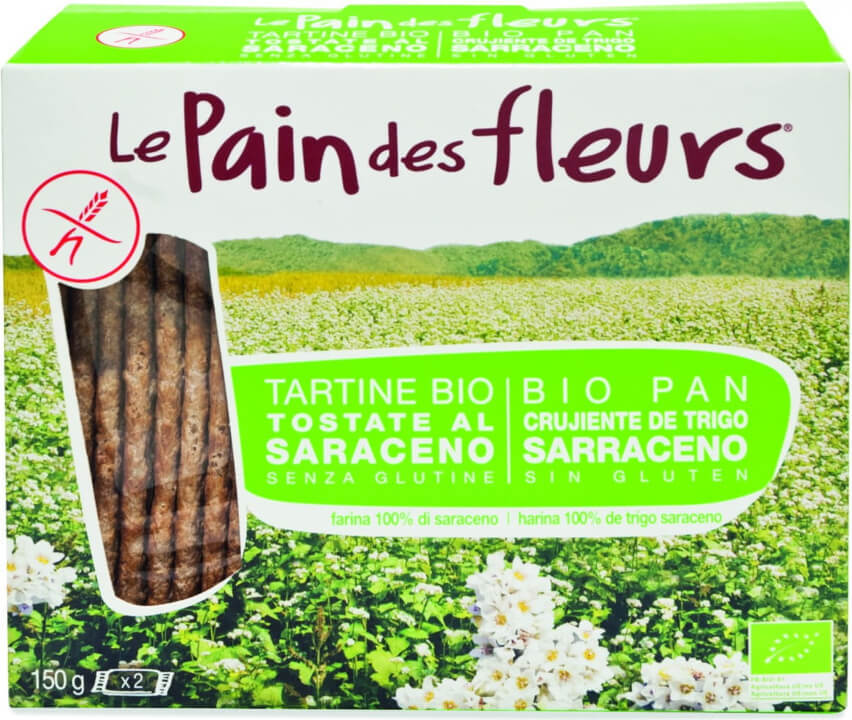 Glutenfreies Buchweizenknusperbrot BIO 150 g PAIN DES FLEURS