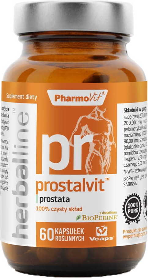 Prostalvit mit Zusatz von Bioperin 60 Kapseln vcaps PHARMOVIT HERBALLINE