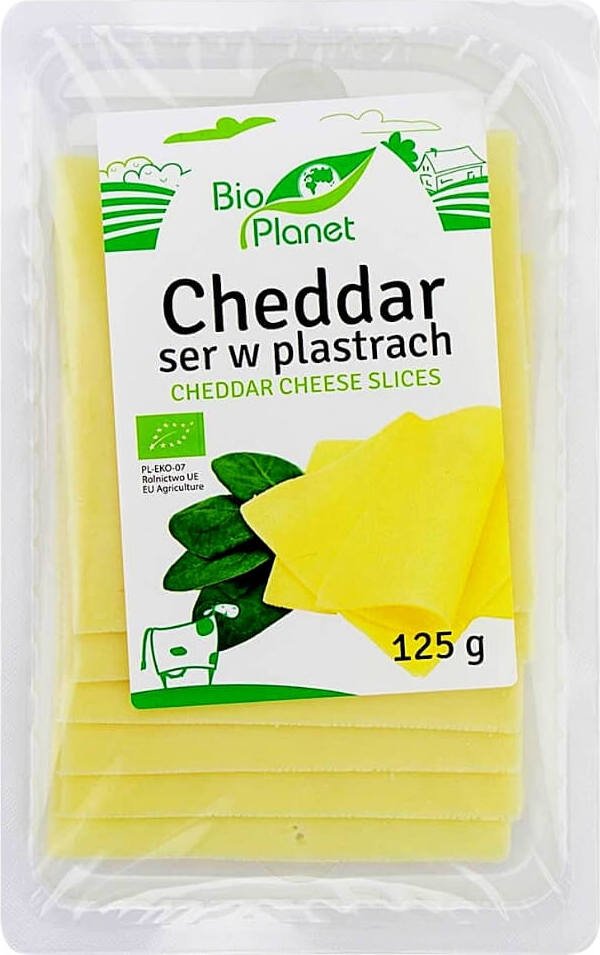 Cheddar-Käse, Scheiben 125 g - BIO PLANET