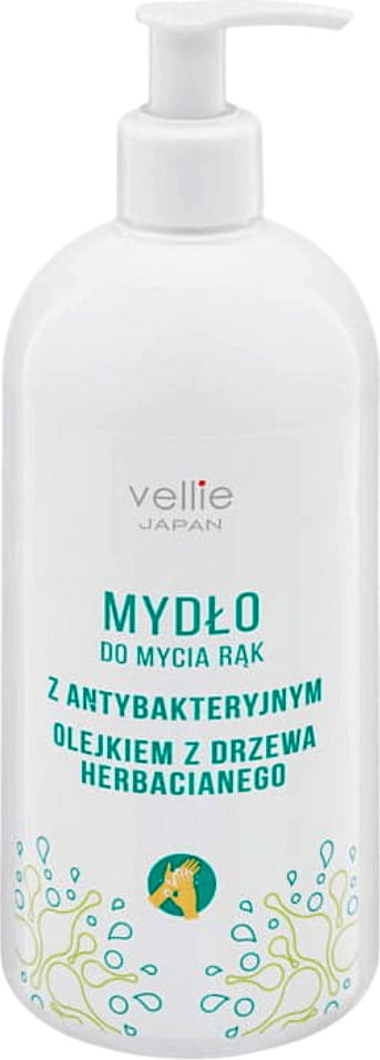 Antibakterielle Handseife mit Teebaumöl - 500 ml Pumpe VELLIE JAPAN