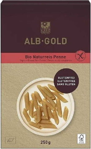 Glutenfreie Penne (Reis) Nudeln BIO 250 g - ALB GOLD