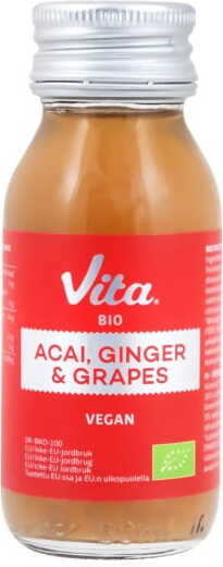 Acai Fruchtshot - Ingwer - Traube BIO 60 ml - VITA