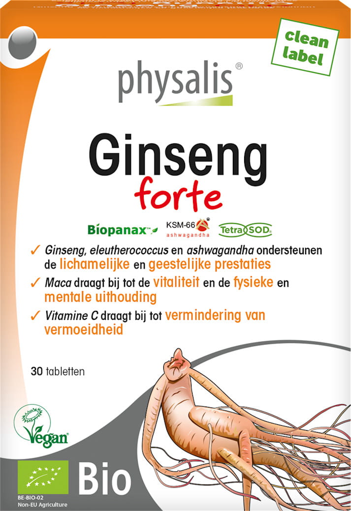 Ginseng - Ginseng FORTE BIO 30 Tabletten (34 g) - PHYSALIS