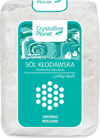 Kłodawa-Salz, fein gemahlen 600 g - CRYSTALLINE PLANET