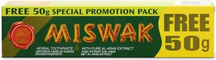 DABUR Kräuterzahnpasta mit Miswak-Extrakt - 120 + 50 g