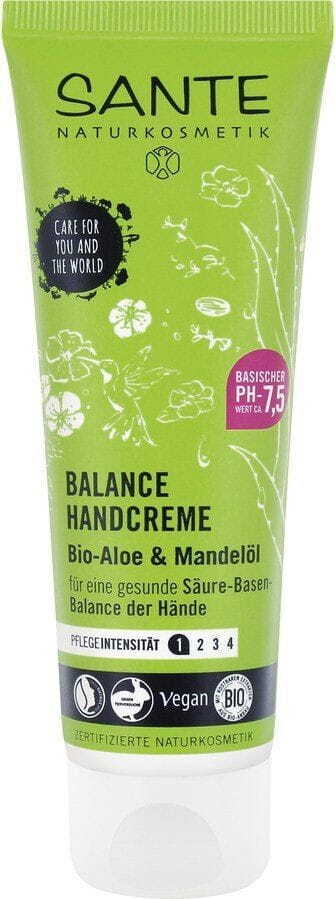 Handcreme Balance Aloe und Öko-Mandelöl 75 ml - SANTE